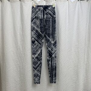lululemon athletica Black and White Brushed Leggings